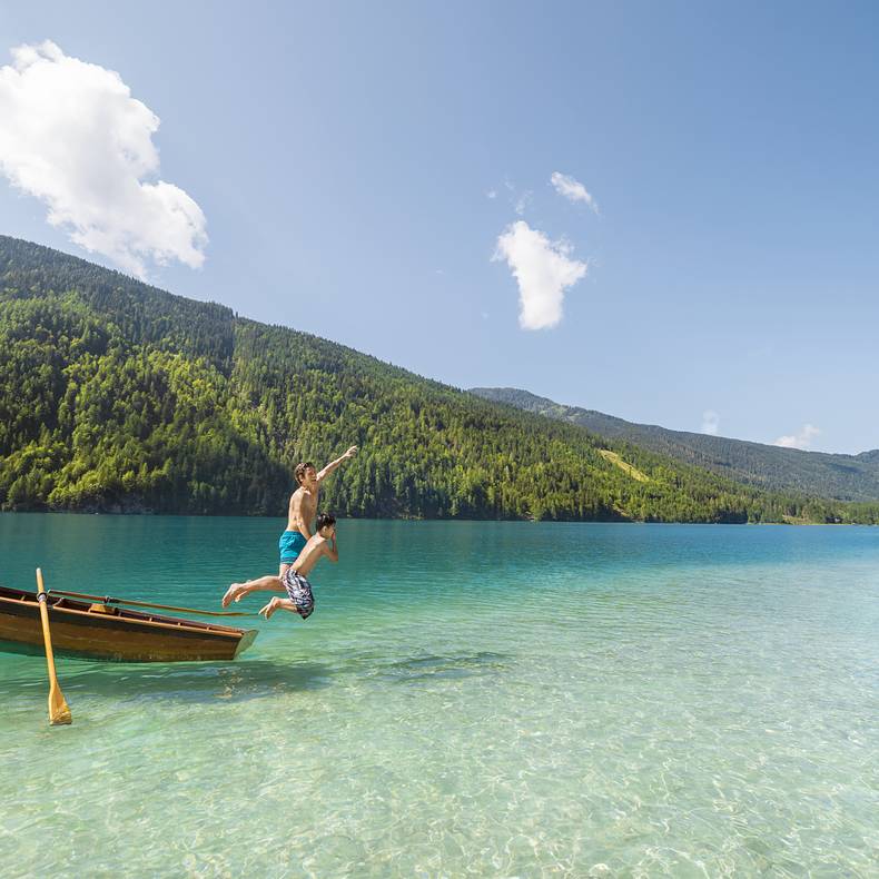 Badespaß am Weissensee