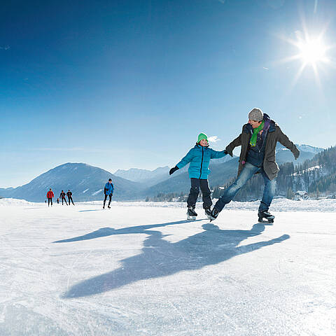 Weissensee Eislaufen