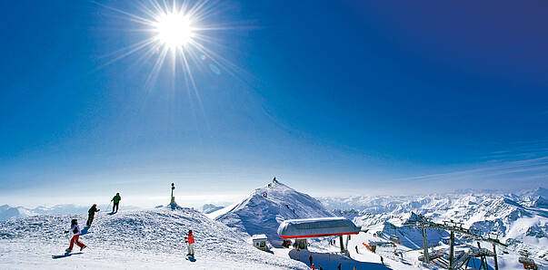 Moelltaler Gletscher Sonnenskilauf