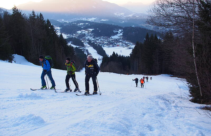 Arnoldstein Skitour aufs Dreiländereck