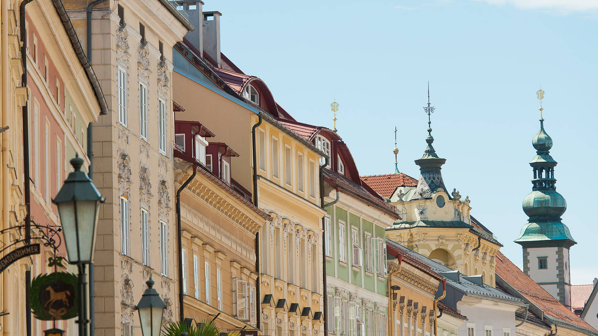 Klagenfurt Altstadt Fassaden