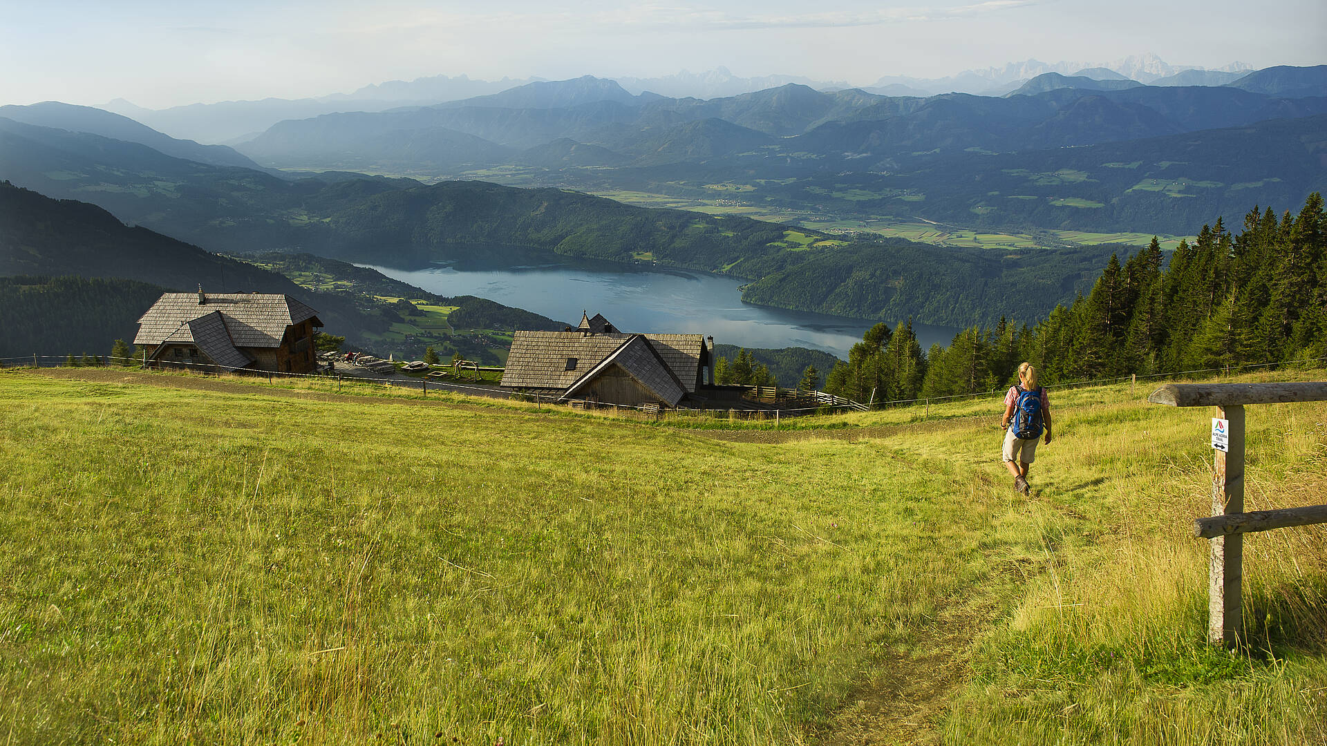 Blick auf den Millstätter See von der Millstätter Alpe