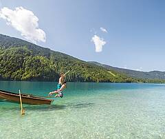 Badespass am Weissensee © Kärnten Werbung, Fotograf Edward Groeger