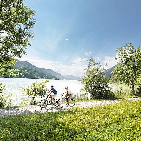 Radfahren am Weissensee