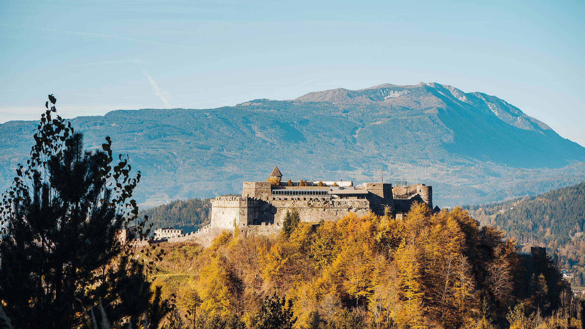 Burg Landskron im Herbst 