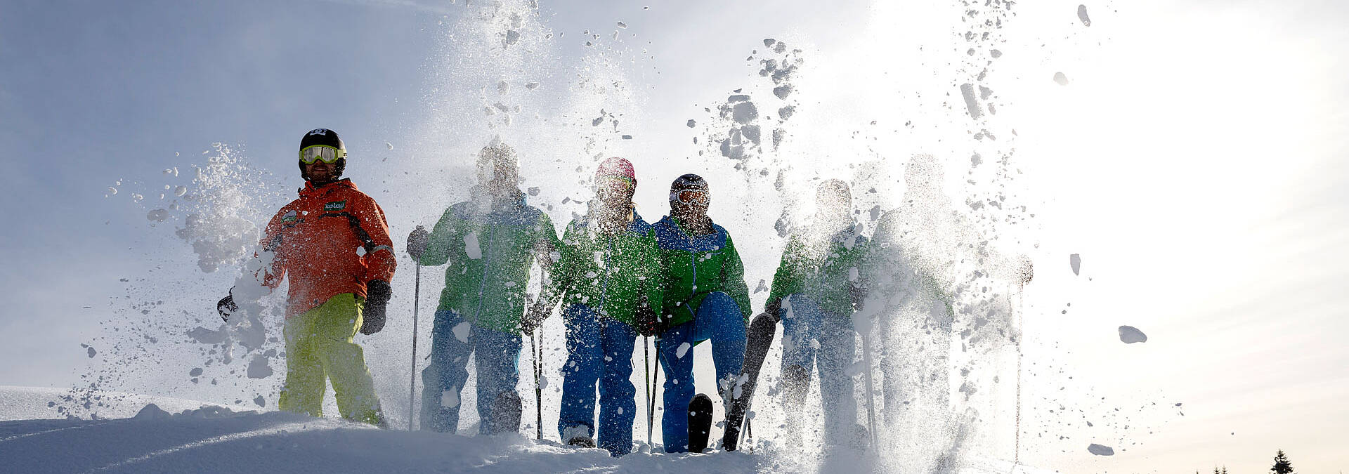 Skifahren am Weissensee