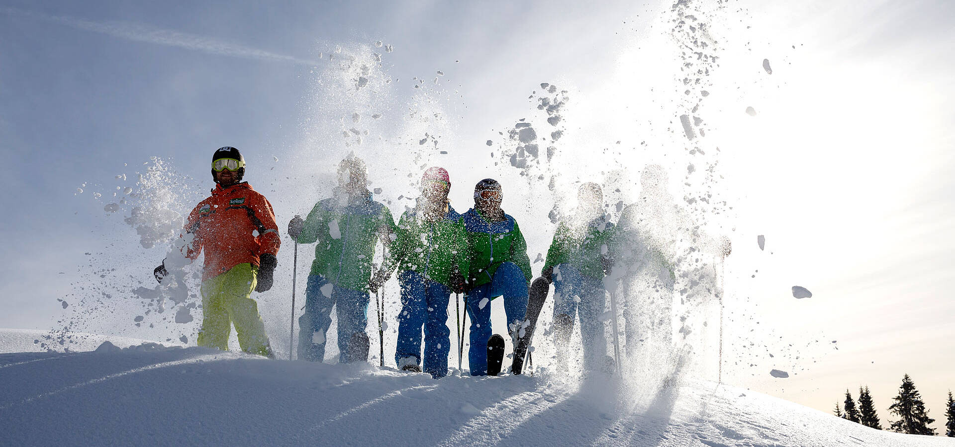 Skifahren am Weissensee