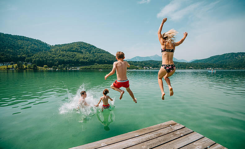 Klopeiner See - Südkärnten - Baden Familie Sommer