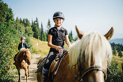 Reiten macht Spass am Feuerberg auf der Gerlitzen Alpe 