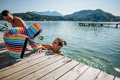 Klopeiner-See-Familie-Baden-Sommer