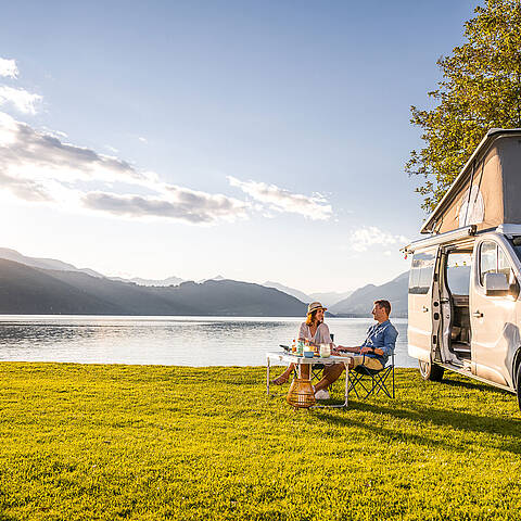 Camping am Millstaetter See mit Wohnmobil