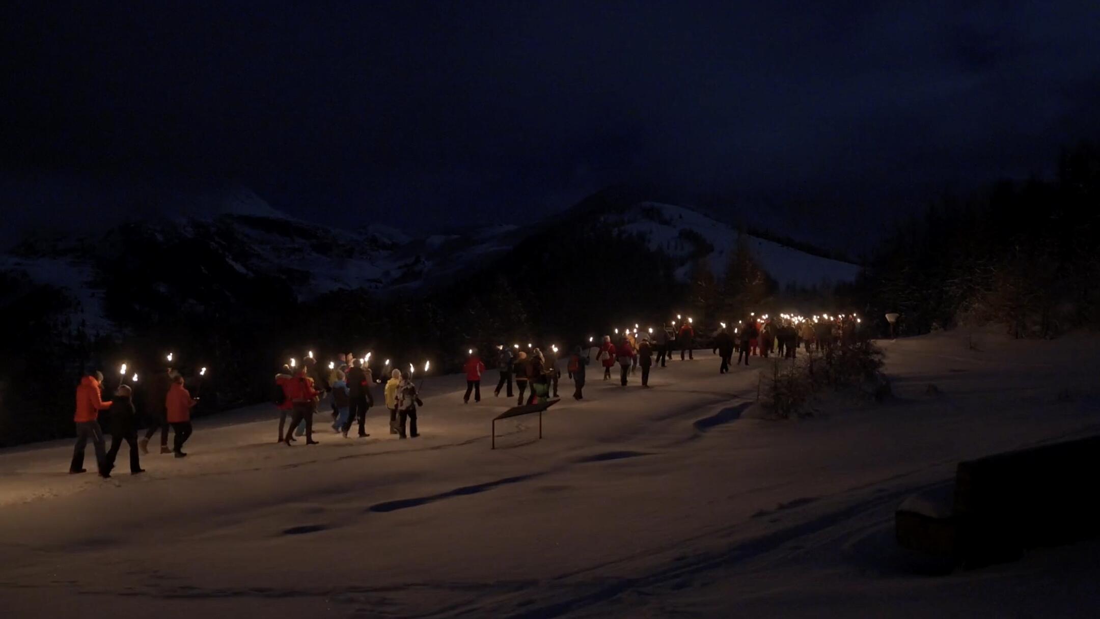 Fackelwanderung Bad Kleinkirchheim von der Brunnach Bergstation Fackelwanderung Bad Kleinkirchheim von der Brunnach Bergstation