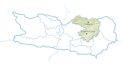 Region Mittelkärnten Karte