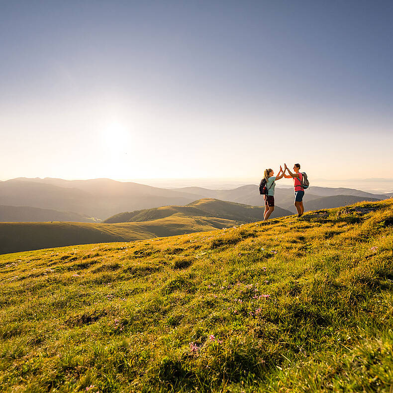 Wandern am Nockberge-Trail am Falkert 