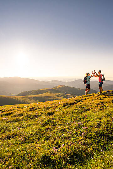 Wandern am Nockberge-Trail am Falkert 