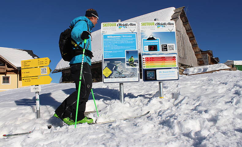 Skitouren Lehrpfad am Falkert