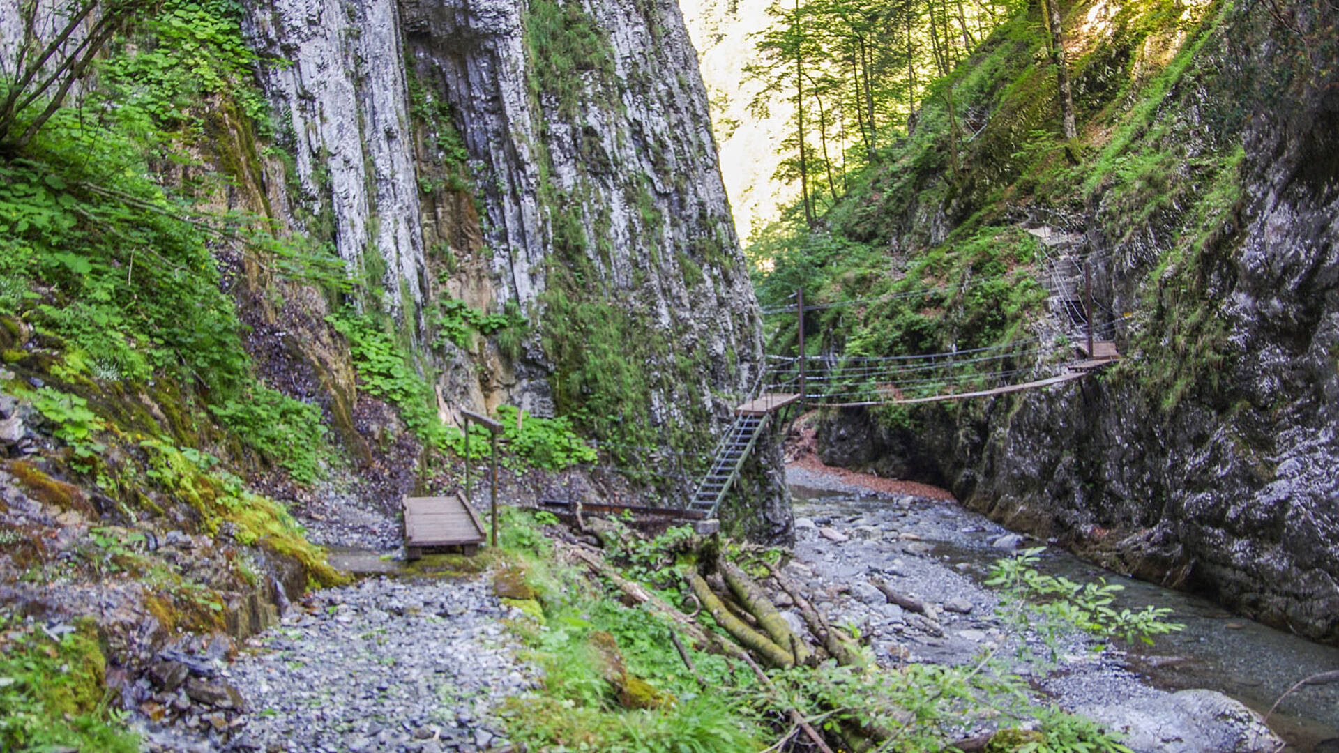 Mauthner Klamm Hängebrücke