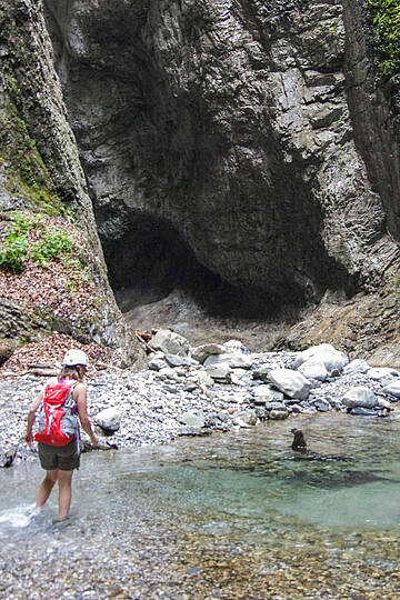 Mauthner Klamm Bachdurchquerung