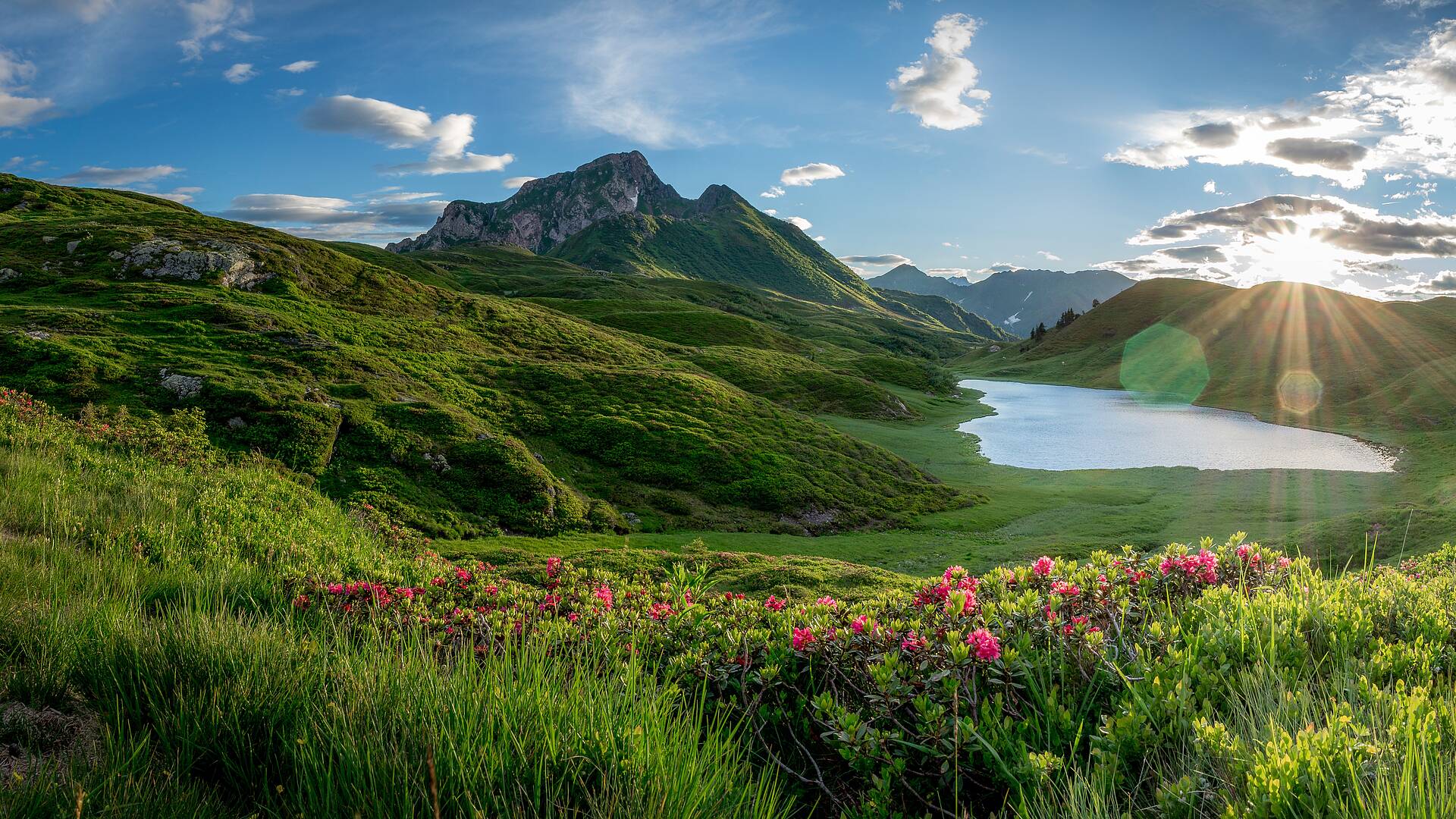 Blick auf den Zollnersee in der Region Nassfeld